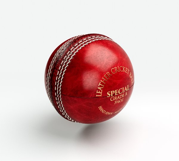 3D model Cricket Ball Red