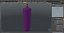 Lit Dome Top Altar Pillar Candle Purple