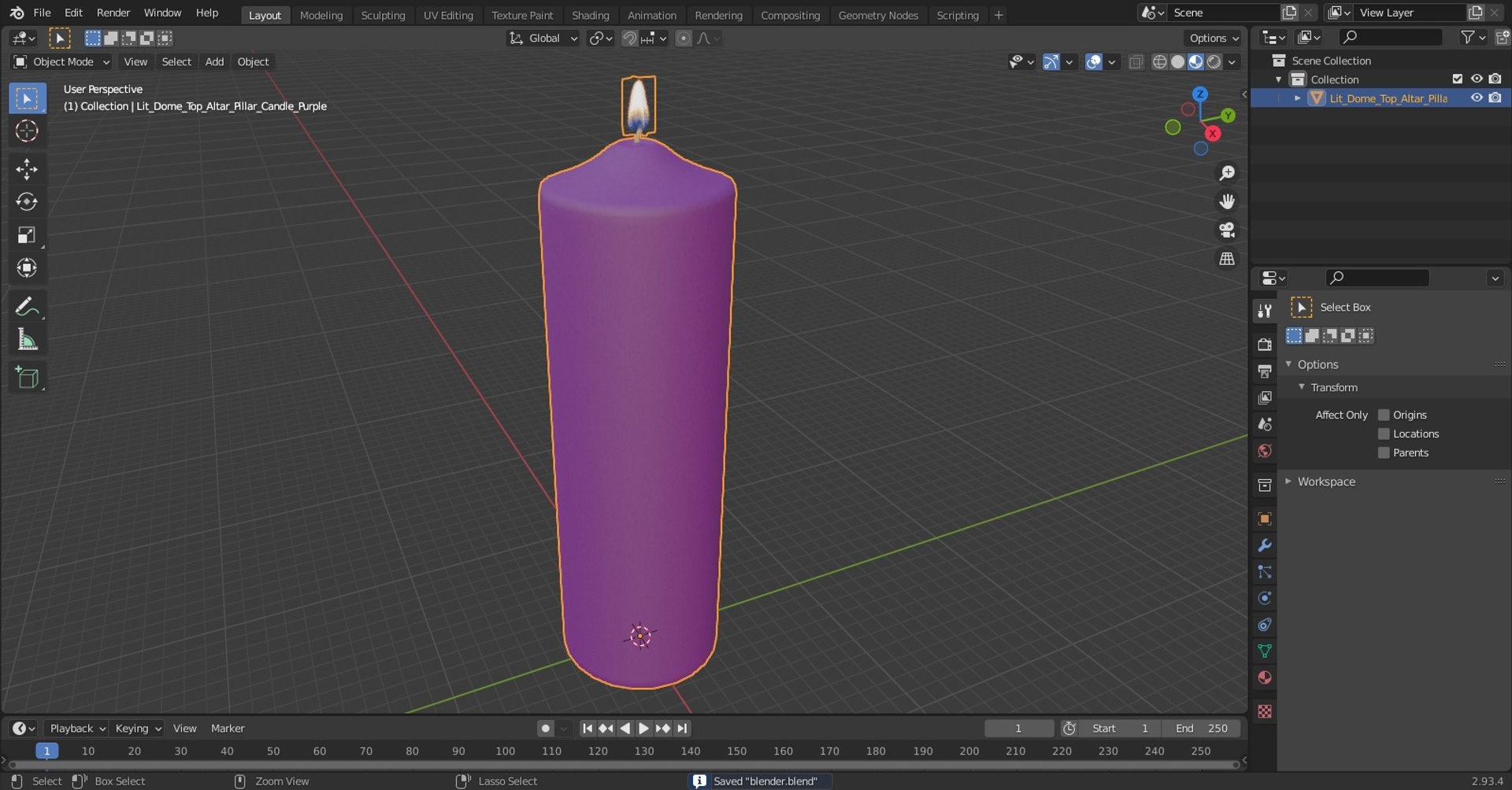 3D Lit Dome Top Altar Pillar Candle Purple https://p.turbosquid.com/ts-thumb/pV/imcI0D/2N/litdometopaltarpillarcandlepurple3dmodel016/jpg/1633941828/1920x1080/fit_q87/3123a6f879ec13ba4d64cfe3a8ec7ff0905d16ba/litdometopaltarpillarcandlepurple3dmodel016.jpg