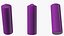 Lit Dome Top Altar Pillar Candle Purple