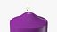Lit Dome Top Altar Pillar Candle Purple