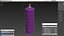 Lit Dome Top Altar Pillar Candle Purple