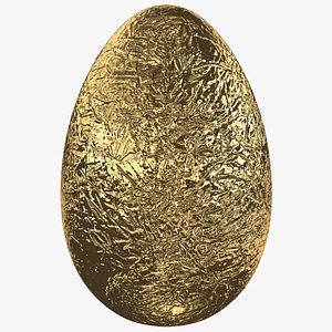 Foil Wrapped Chocolate Egg Gold