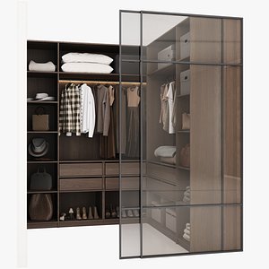 3D model Wardrobe with filling 55