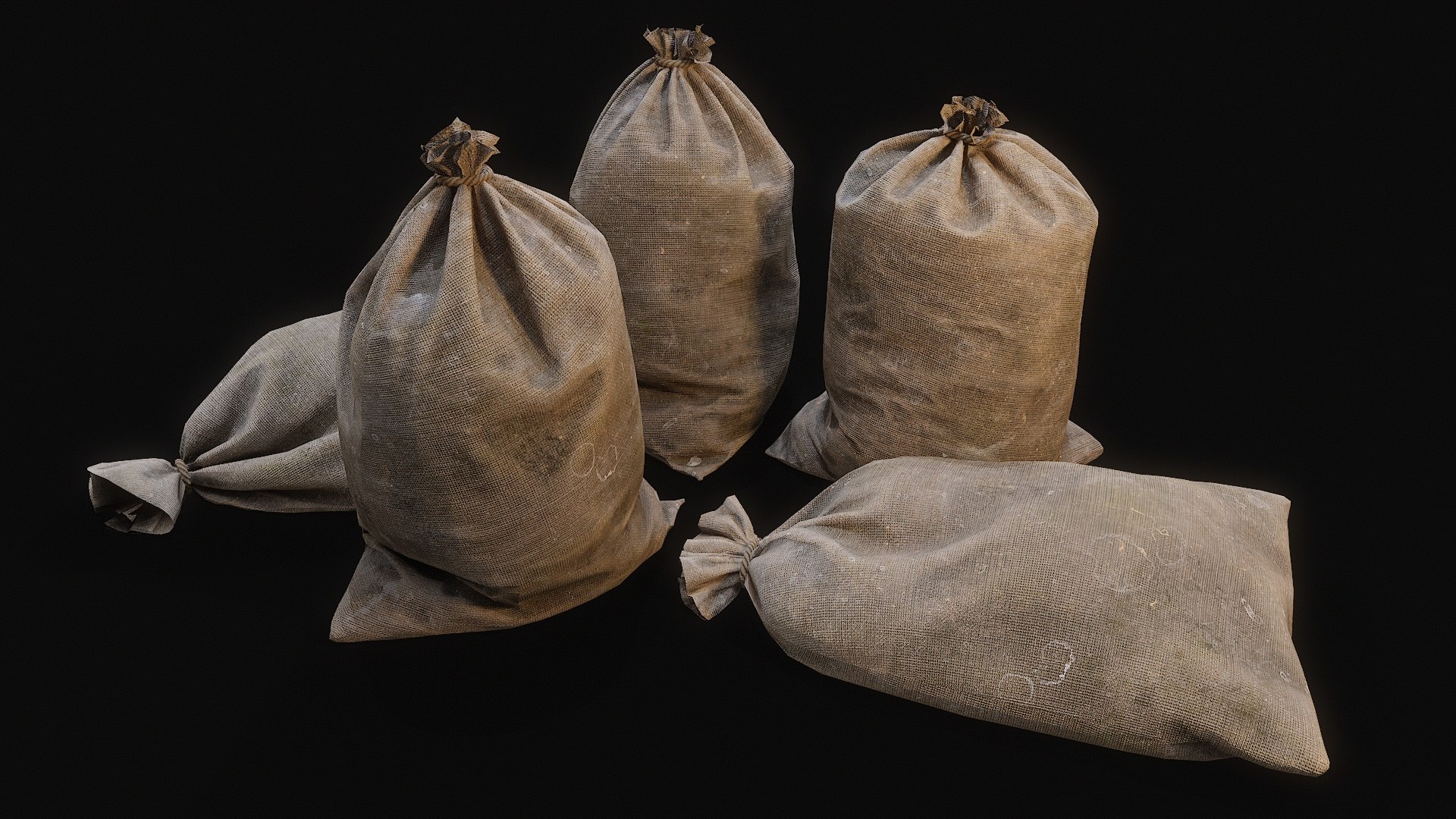 3D Sacks 4 - TurboSquid 2344700