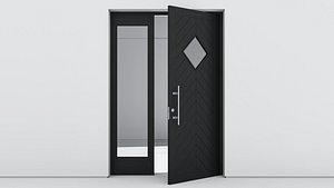 Aluminium door 136 3D model