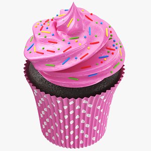 Detailed Cupcake 03 3D model