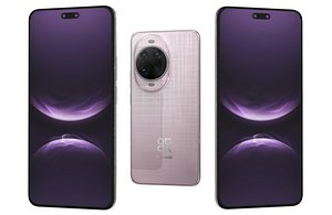 Huawei nova 14 Ultra Flowing Light Purple Low Poly 3D model