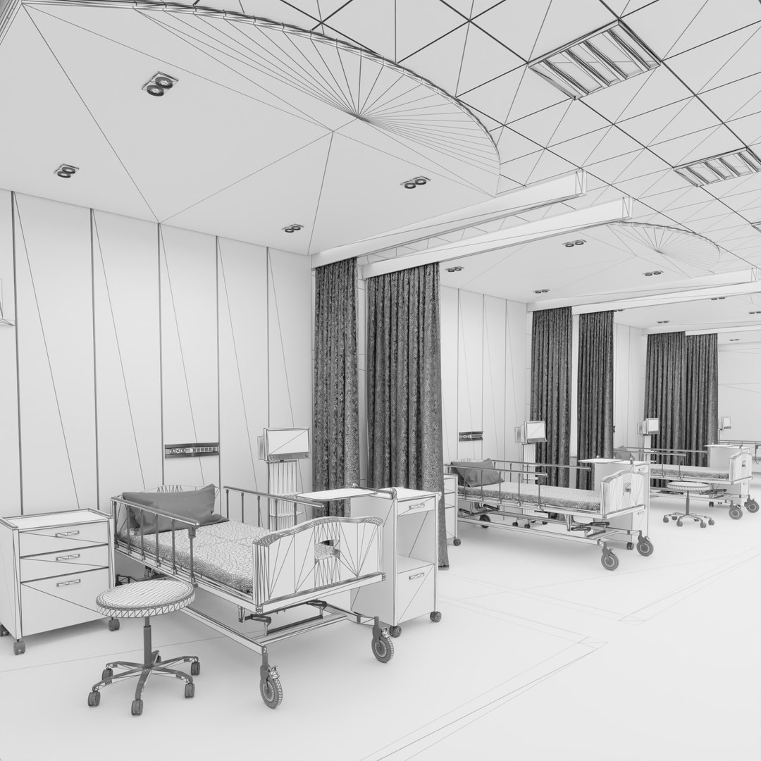 Hospital ICU Model 3D TurboSquid 1740666