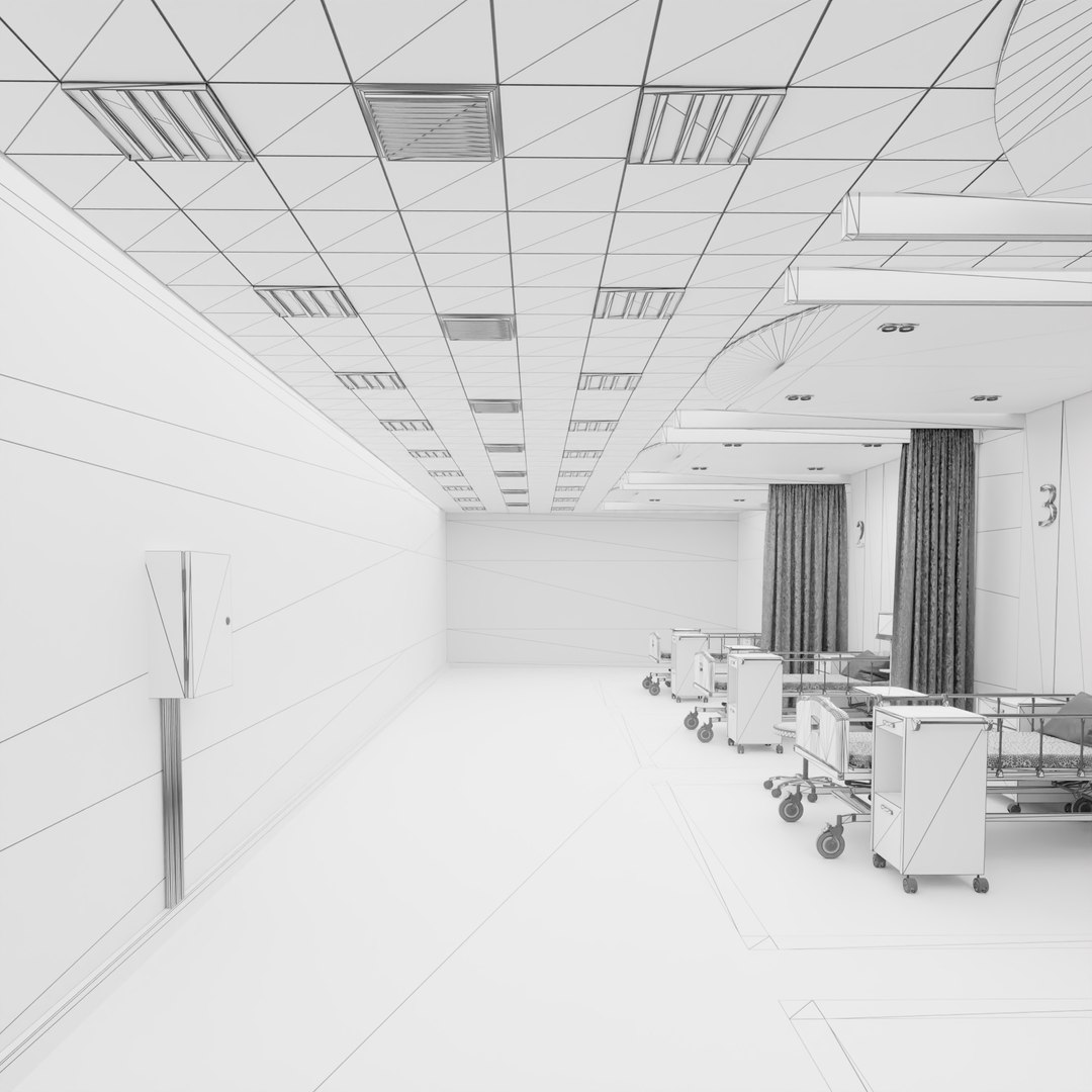 Hospital ICU Model 3D TurboSquid 1740666