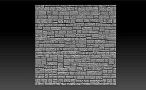 Stone brick 3d panel