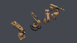 3D package industrial robots 4 model