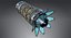 3D model sci-fi engine
