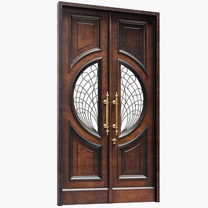 Exterior Entrance Front Door Dark Wood