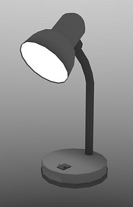 A table lamp