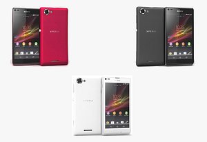 3d model sony xperia l colors