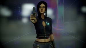 Female 3D model Aurora