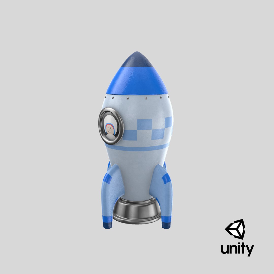3D Toon Rocket Model - TurboSquid 1278935