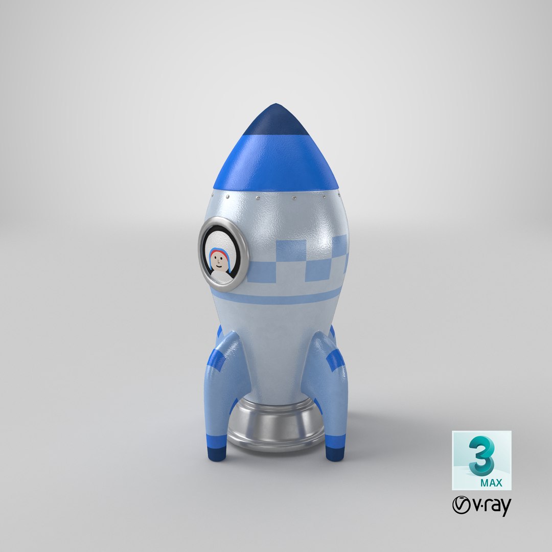 3D Toon Rocket Model - TurboSquid 1278935