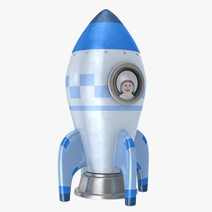 3D toon rocket model