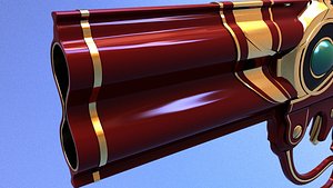 Bayonetta gun lowpoly model