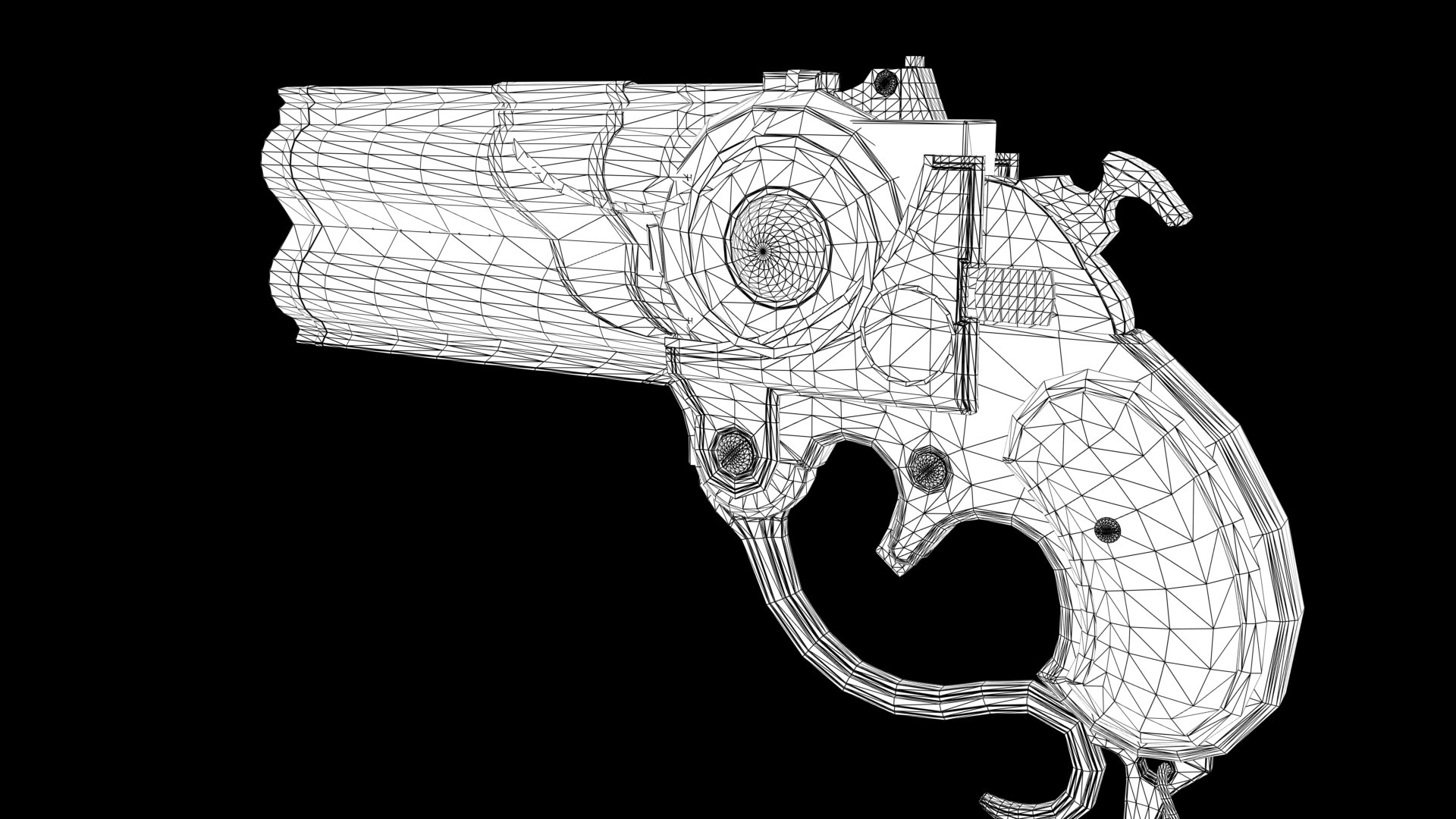 Bayonetta Gun Lowpoly Model 3D Model - TurboSquid 1753119
