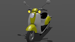 3D scooty colourful rigged