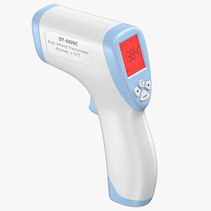 3D non contact infrared thermometer model