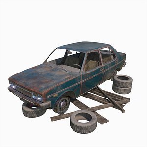 car abandoned 3D model