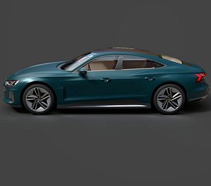 3D Audi RS e-Tron GT Performance EV Supercar - Hyper-Detailed 3D Vehicle Asset