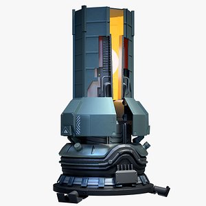 3D model Sci-Fi Reactor PBR