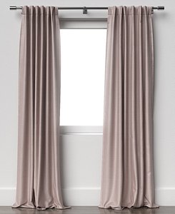 3D curtain cotton luster velvet