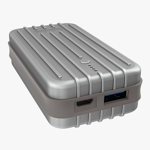 Portable Power Bank 3D Model