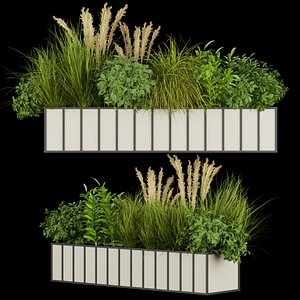 Collection plant vol 324 - indoor -leaf - grass - cinema 4d - blender - 3dmax 3D model