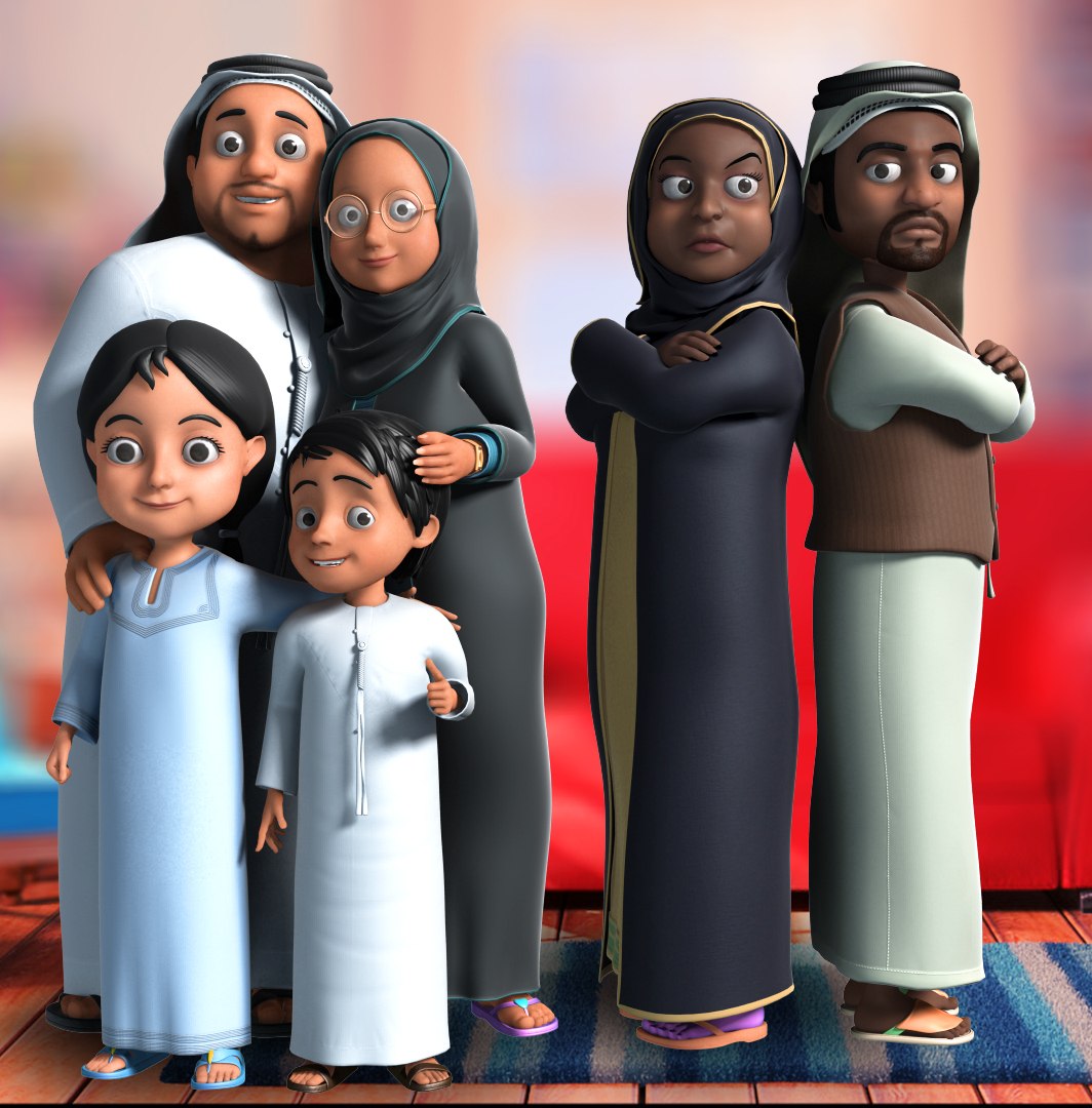 3D cartoon arab https://p.turbosquid.com/ts-thumb/pX/BribvR/y9H8kSam/render_familly/jpg/1542907210/1920x1080/fit_q87/ac0c571bb1b7dd03de218d2aa6fb125e0f206d94/render_familly.jpg