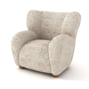 3D model Vintage armchair by Marta Blomstedt for the Aulanko Hotel  1930s