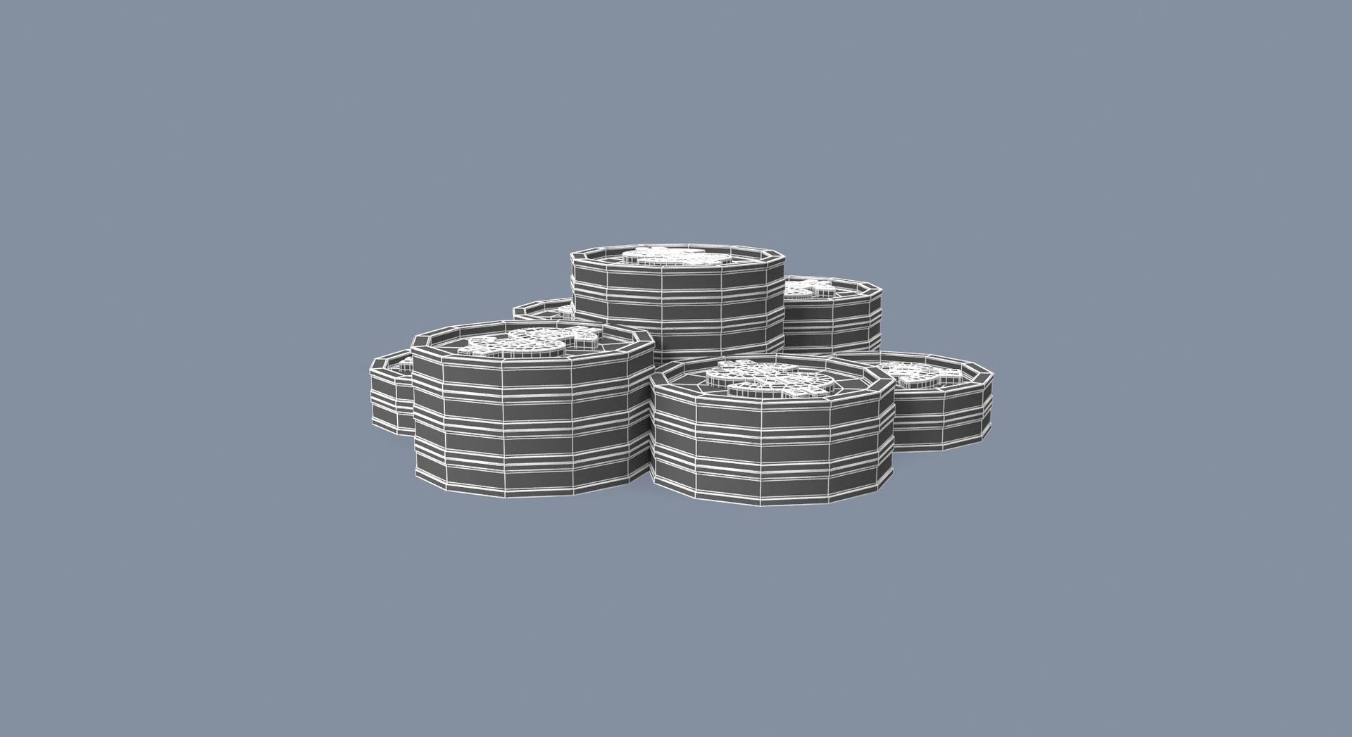 3D Stack Dollar Coins Gold Model - TurboSquid 1956010