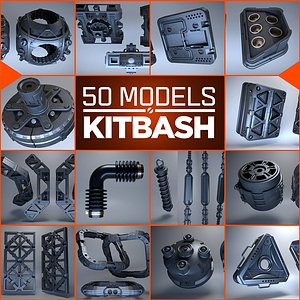 Kitbash 3d - 50 models