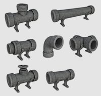 Stylized Cartoon Water Pipe