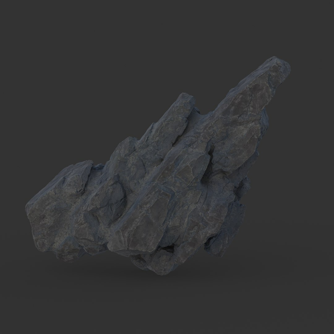 8 Low Poly PBR Black Spiky Modular Rocks 3D Model - TurboSquid 2162407