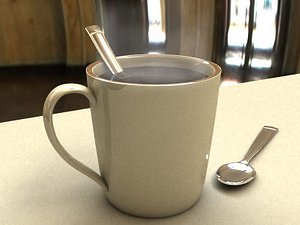 free mug spoon 3d model