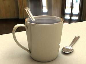 Mug and spoon