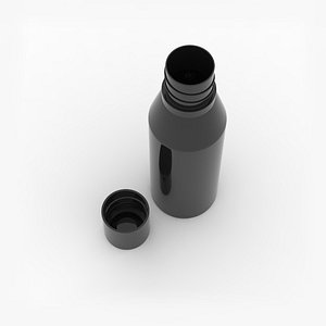 Black Water Bottle Model WB2 3D model