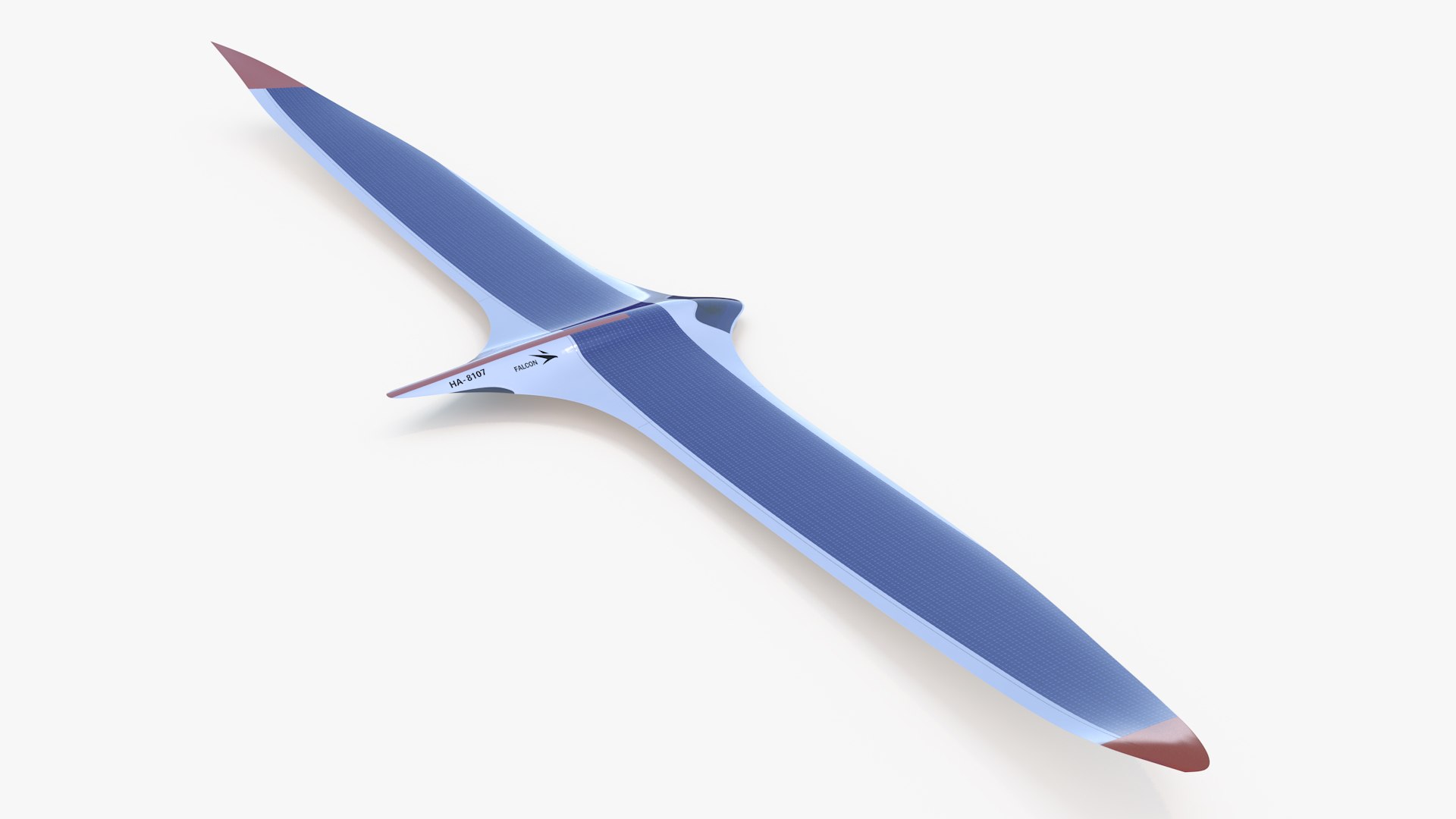 Falcon Solar Airplane 3D model preview