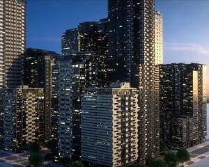 City Block Type B34 3D model