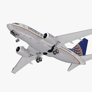 boeing 737-600 united airlines 3D model