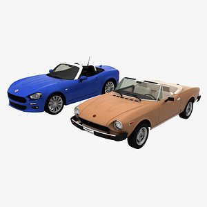 fiat 124 spider 2 3D