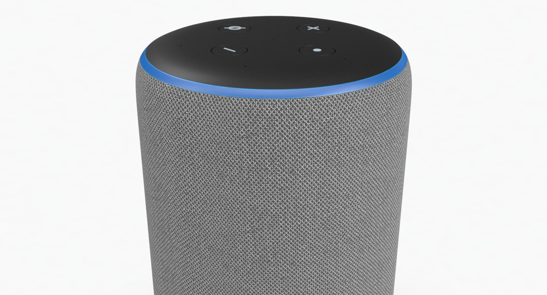 3D amazon echo 2rd generation model https://p.turbosquid.com/ts-thumb/pX/UvIEtz/8EVtjRtW/amazon_echo_plus_2_heather_gray_08/png/1555060705/1920x1080/fit_q87/fe12339594238714db1ffd14cf12353039557cad/amazon_echo_plus_2_heather_gray_08.jpg