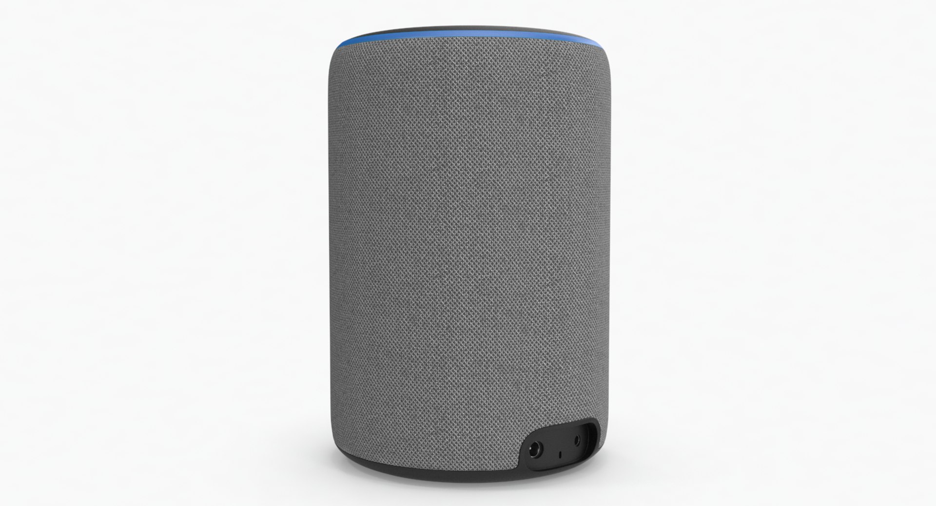 3D amazon echo 2rd generation model https://p.turbosquid.com/ts-thumb/pX/UvIEtz/cScSgqSP/amazon_echo_plus_2_heather_gray_04/png/1555060705/1920x1080/fit_q87/eead9a4225596edc0b41d3111e2cb123ee913811/amazon_echo_plus_2_heather_gray_04.jpg