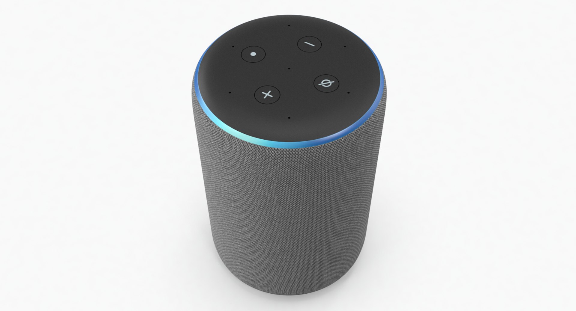3D amazon echo 2rd generation model https://p.turbosquid.com/ts-thumb/pX/UvIEtz/uLOBMiFm/amazon_echo_plus_2_heather_gray_02/png/1555060705/1920x1080/fit_q87/67e12c7657288a5ecca0b3f877cb9f515f49258c/amazon_echo_plus_2_heather_gray_02.jpg